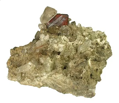 Brookite, Quartz image