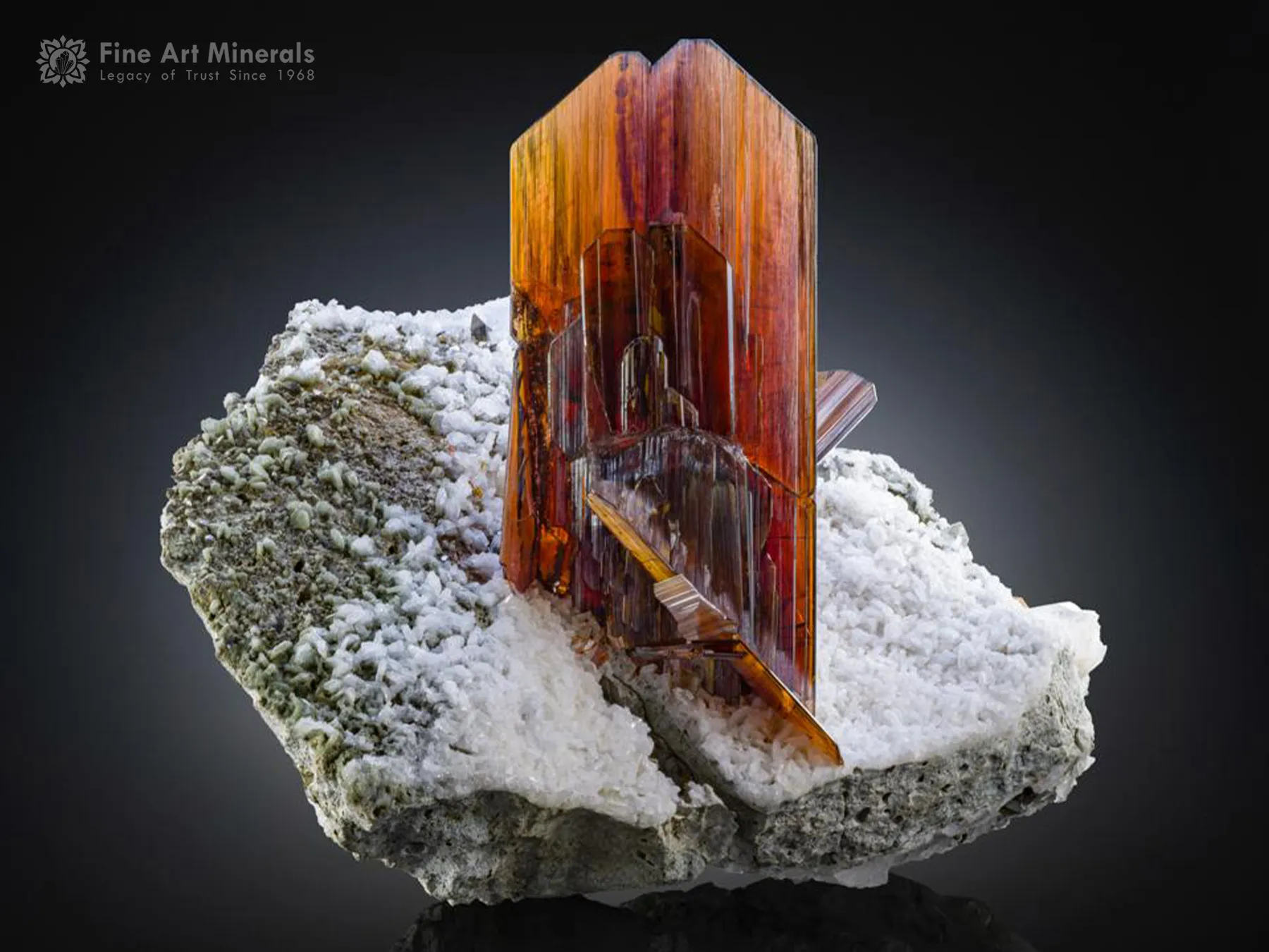 Brookite with Anatase on Matrix from Pakistan - image 1