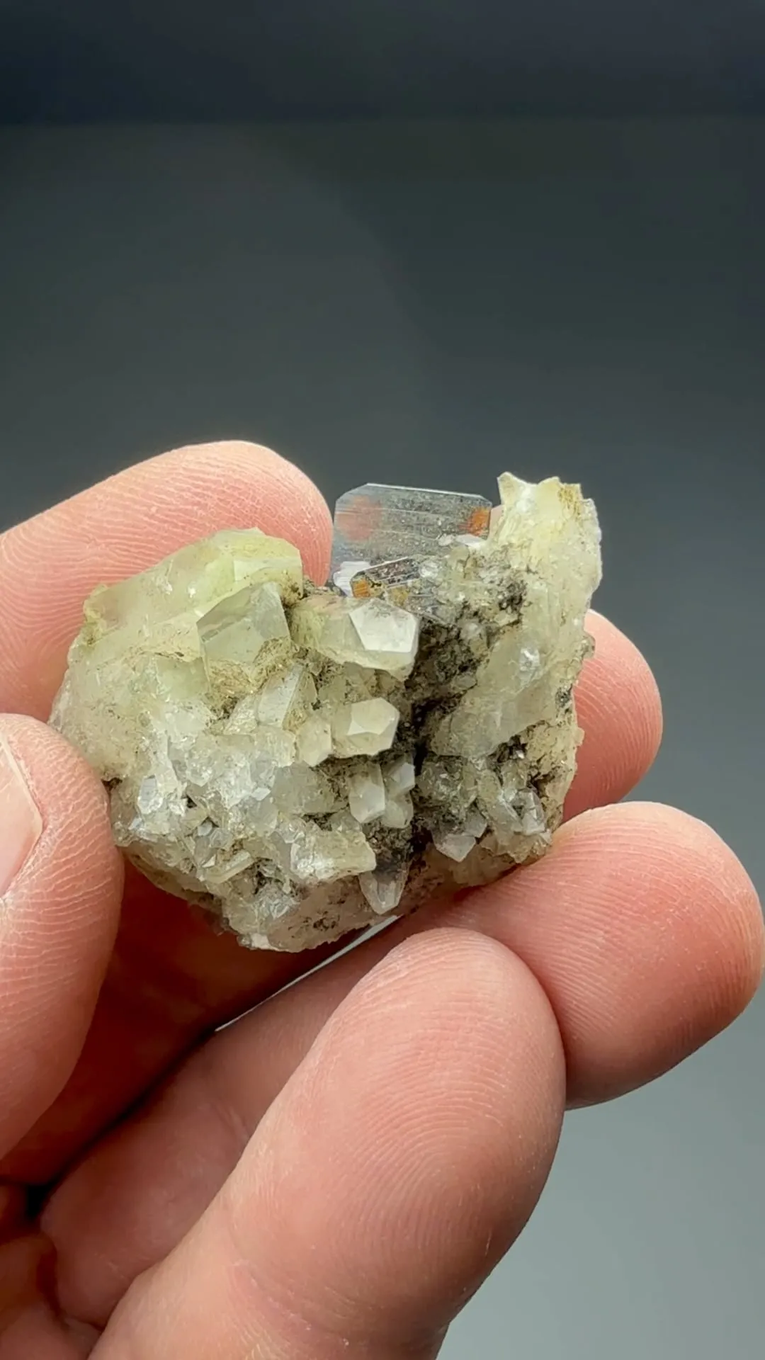 Brookite with Quartz - image 2
