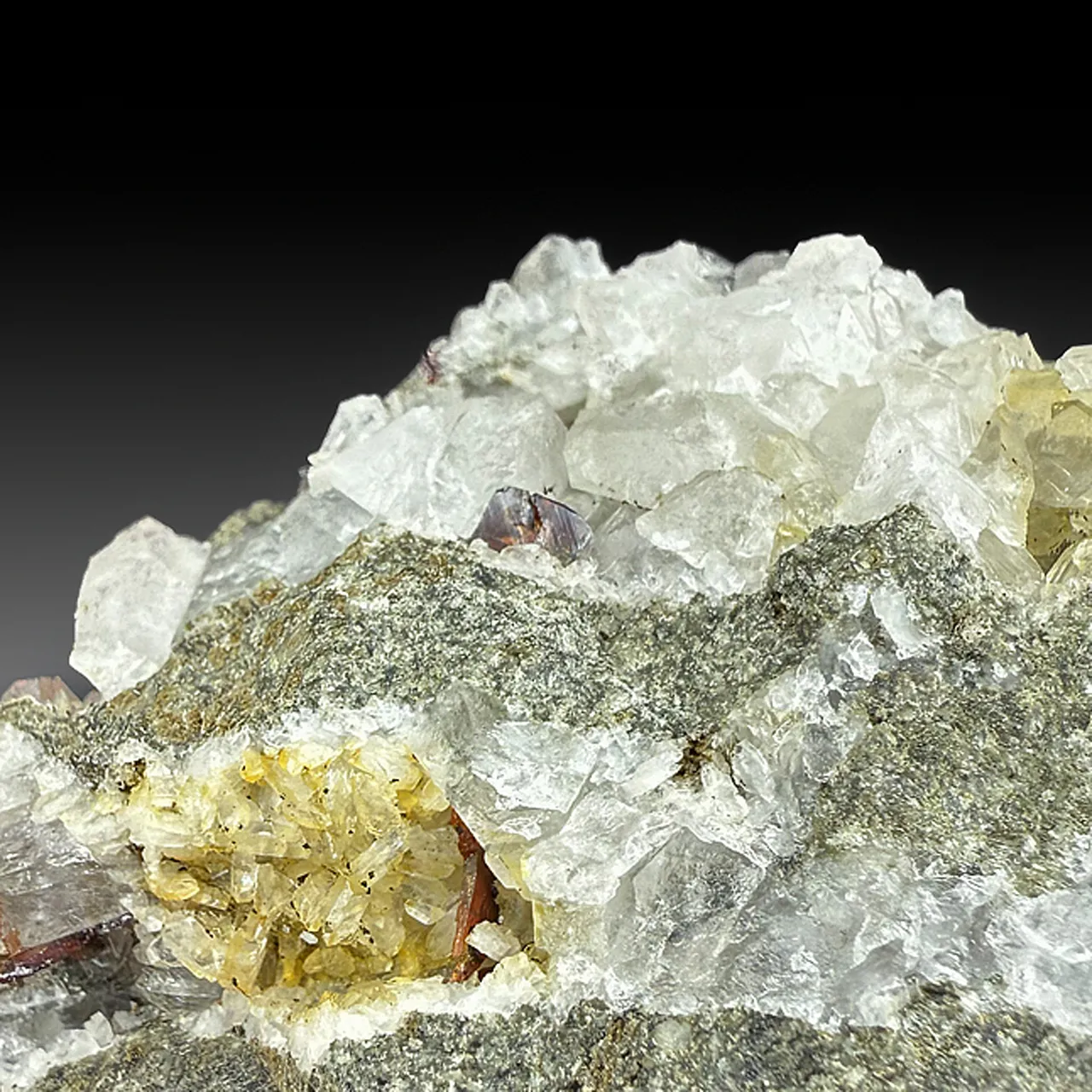 Brookite with Quartz - image 1