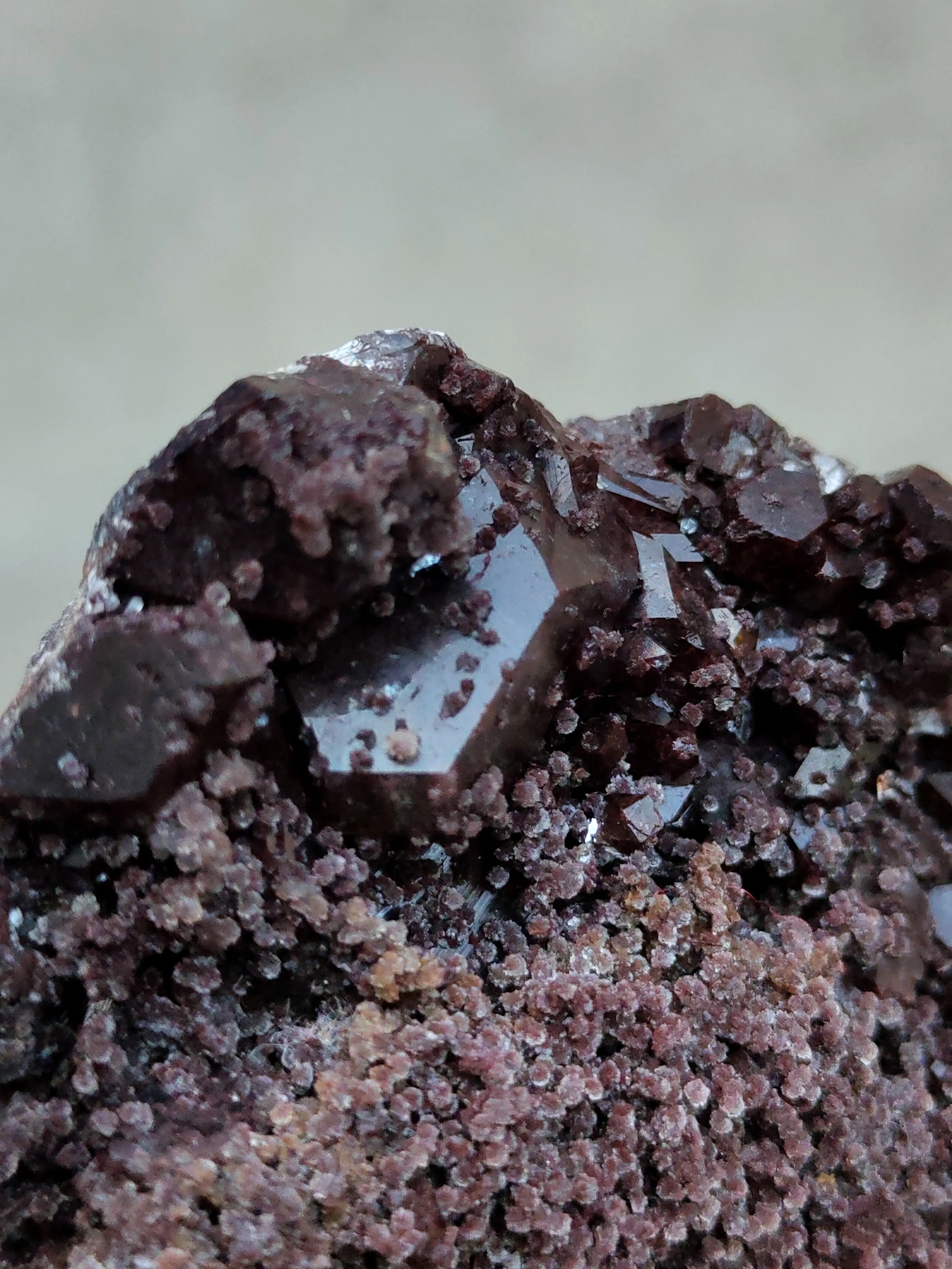 Brown Apophyllite with Chalcedony - image 3