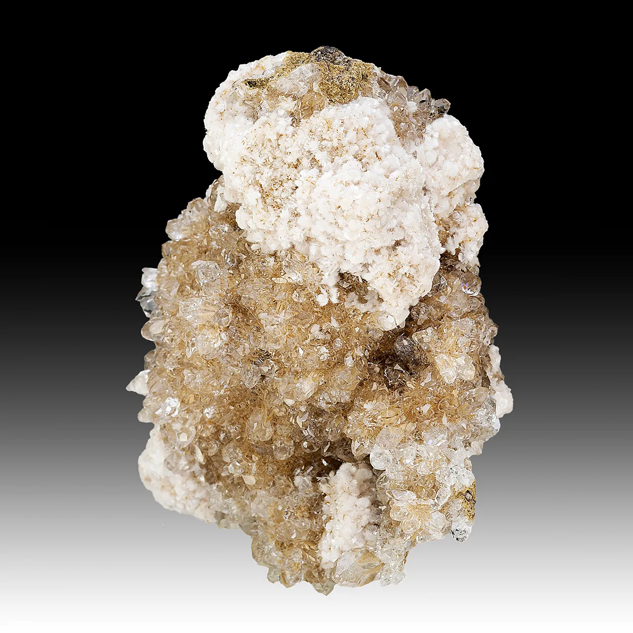 Bultfonteinite with Hydroxylapophyllite, Calcite - image 1