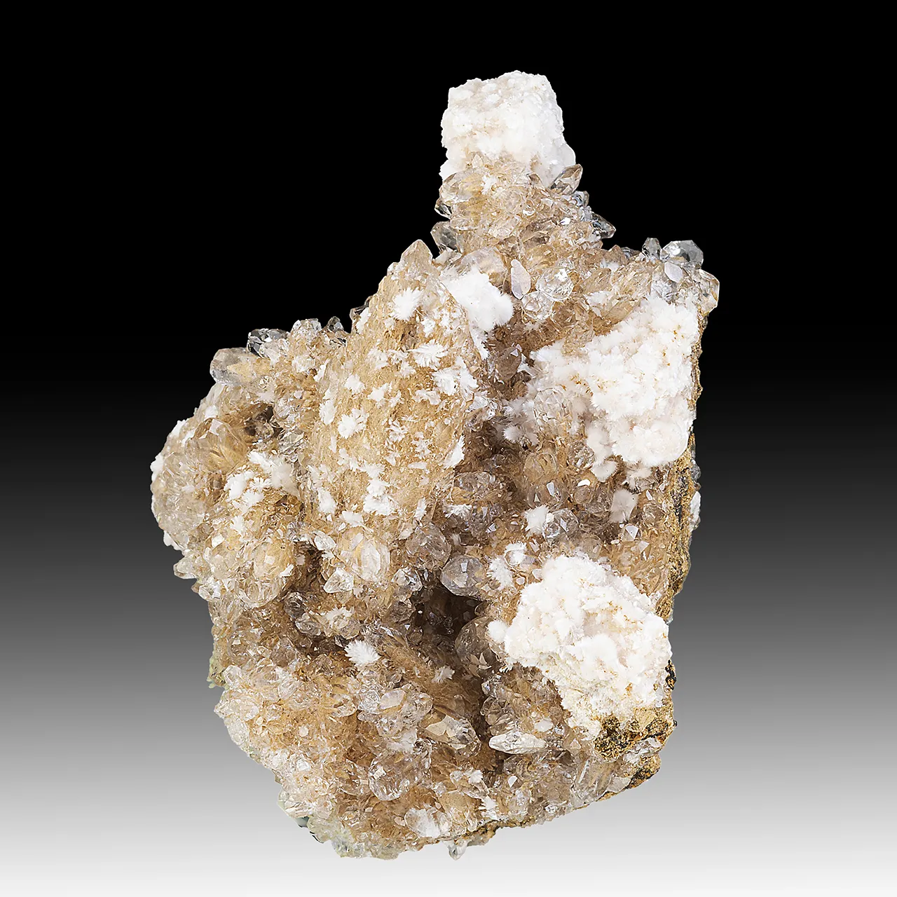 Bultfonteinite with Hydroxylapophyllite, Calcite - image 1