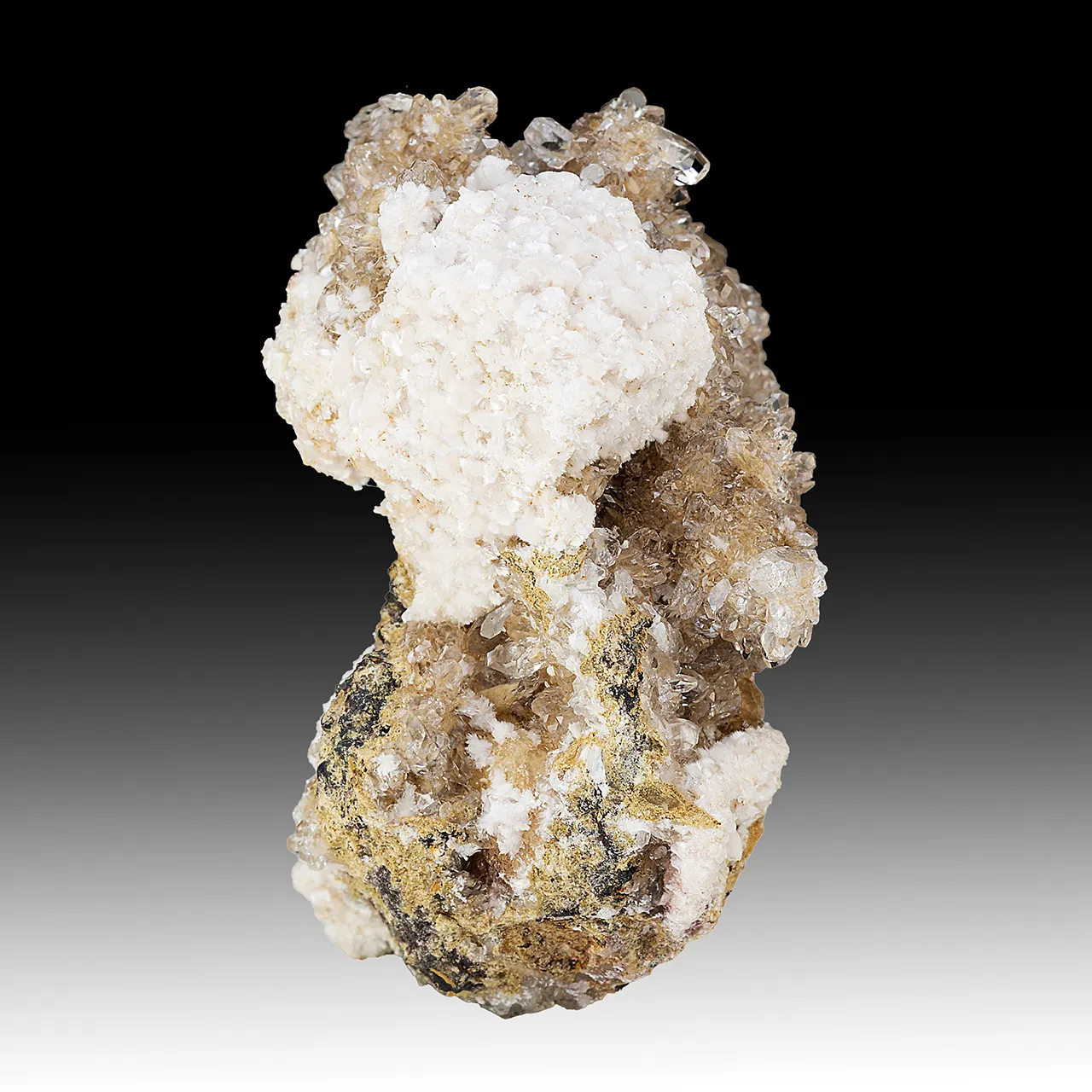 Bultfonteinite with Hydroxylapophyllite, Calcite - image 1