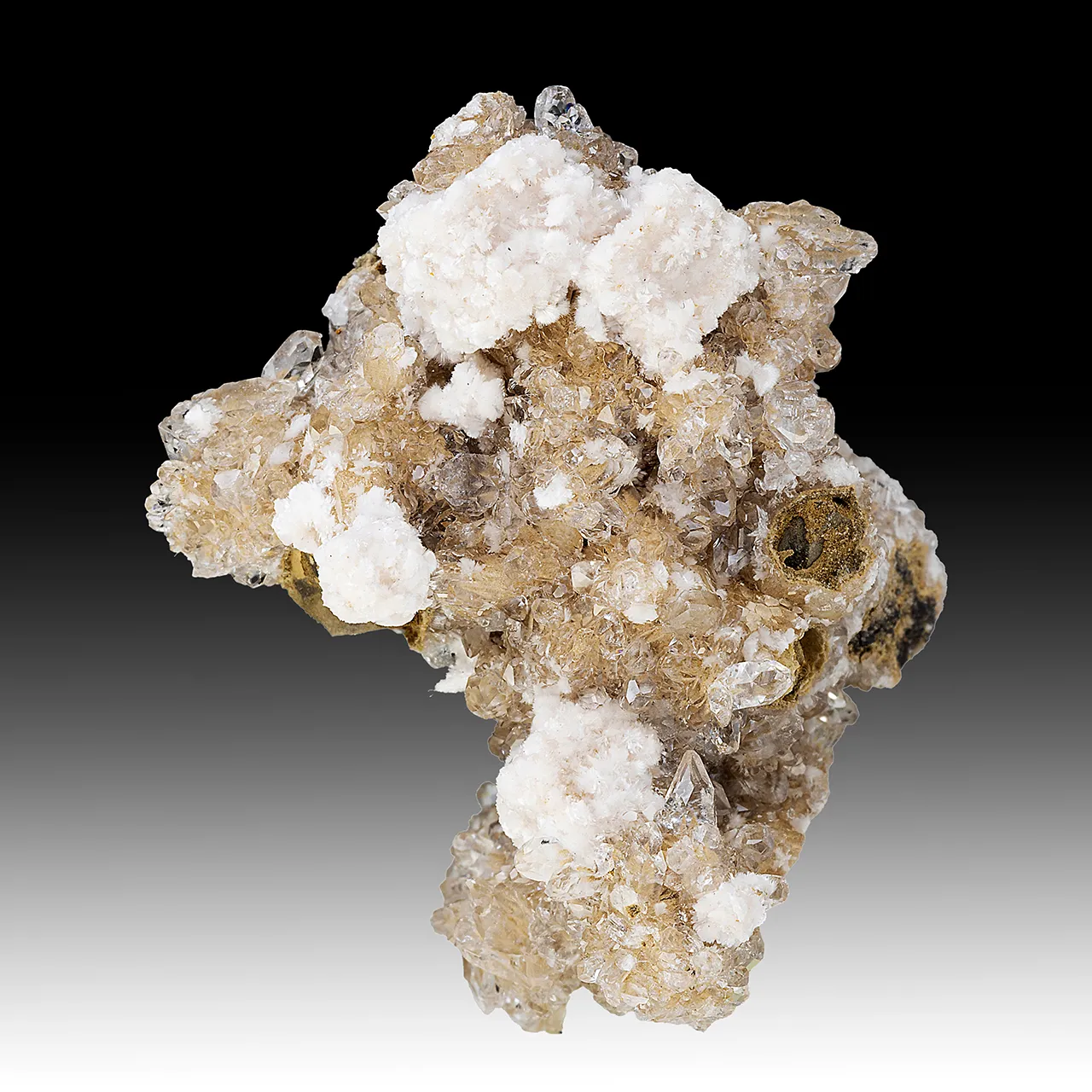 Bultfonteinite with Hydroxylapophyllite, Calcite - image 1