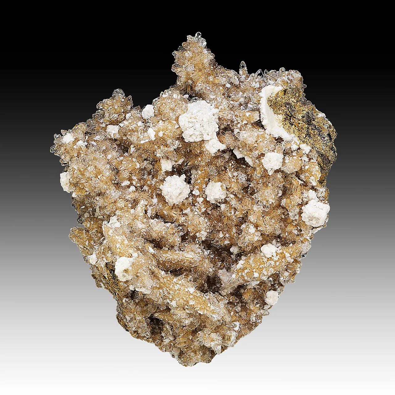 Bultfonteinite with Hydroxylapophyllite, Calcite - image 1