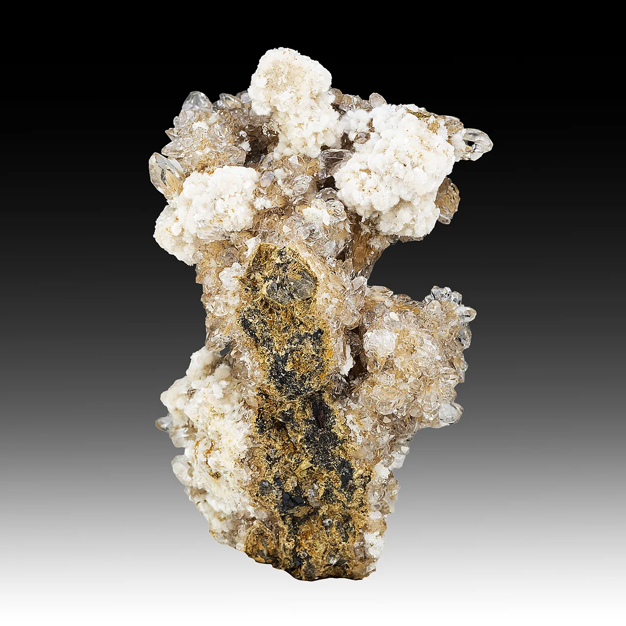 Bultfonteinite with Hydroxylapophyllite, Calcite - image 1