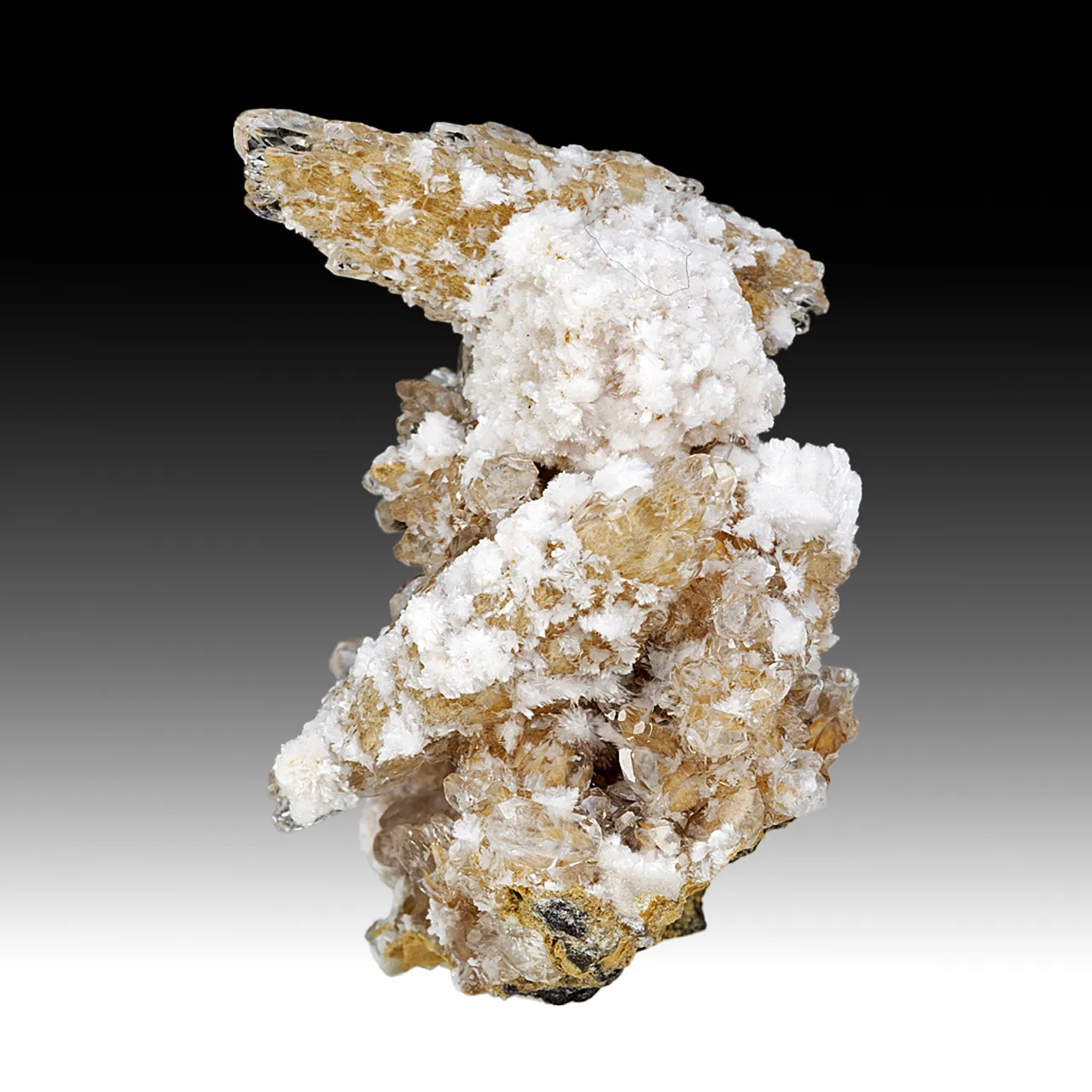 Bultfonteinite with Hydroxylapophyllite, Calcite - image 1