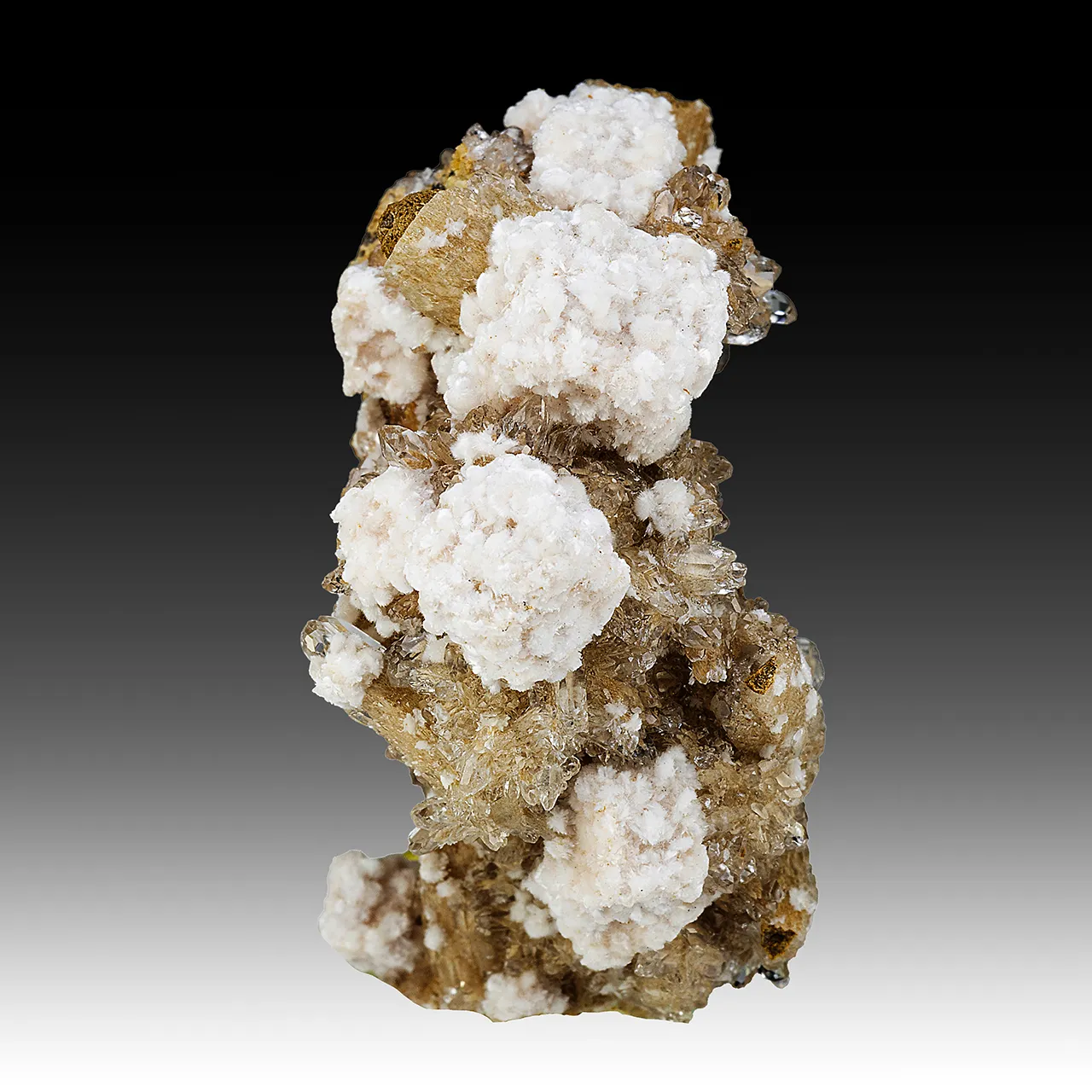 Bultfonteinite with Hydroxylapophyllite, Calcite - image 1
