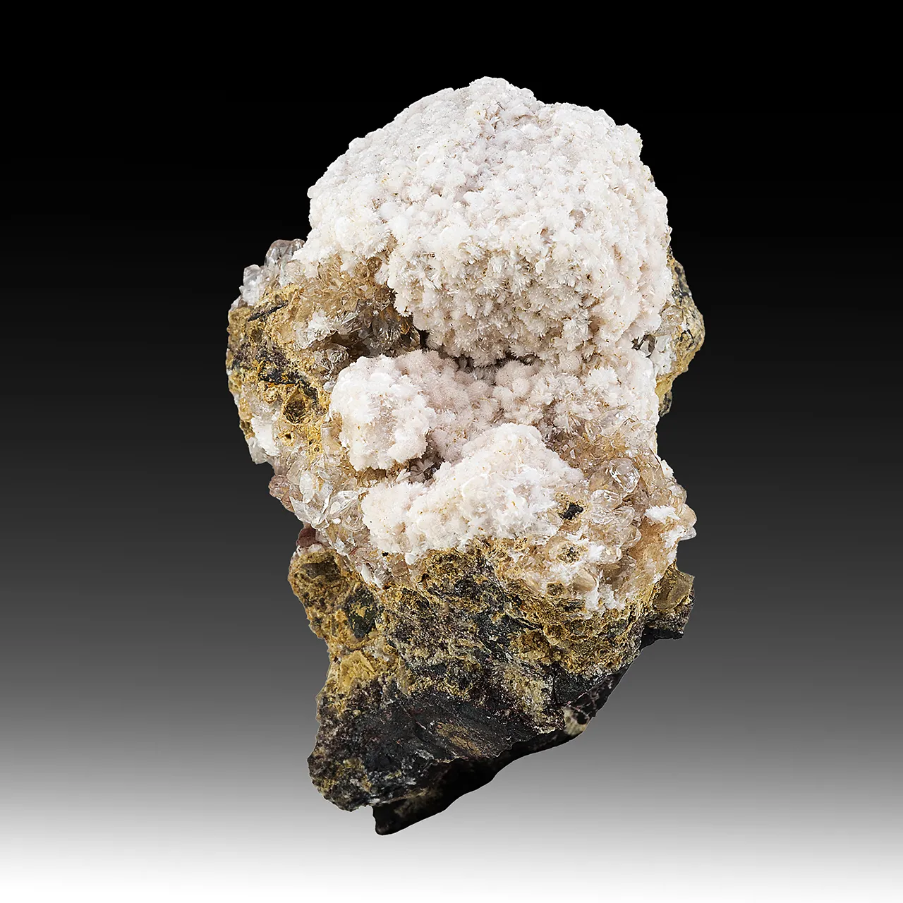 Bultfonteinite with Hydroxylapophyllite, Calcite - image 1