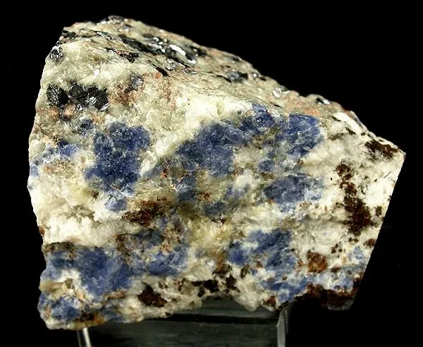 Burbankite, Sodalite, Galena image