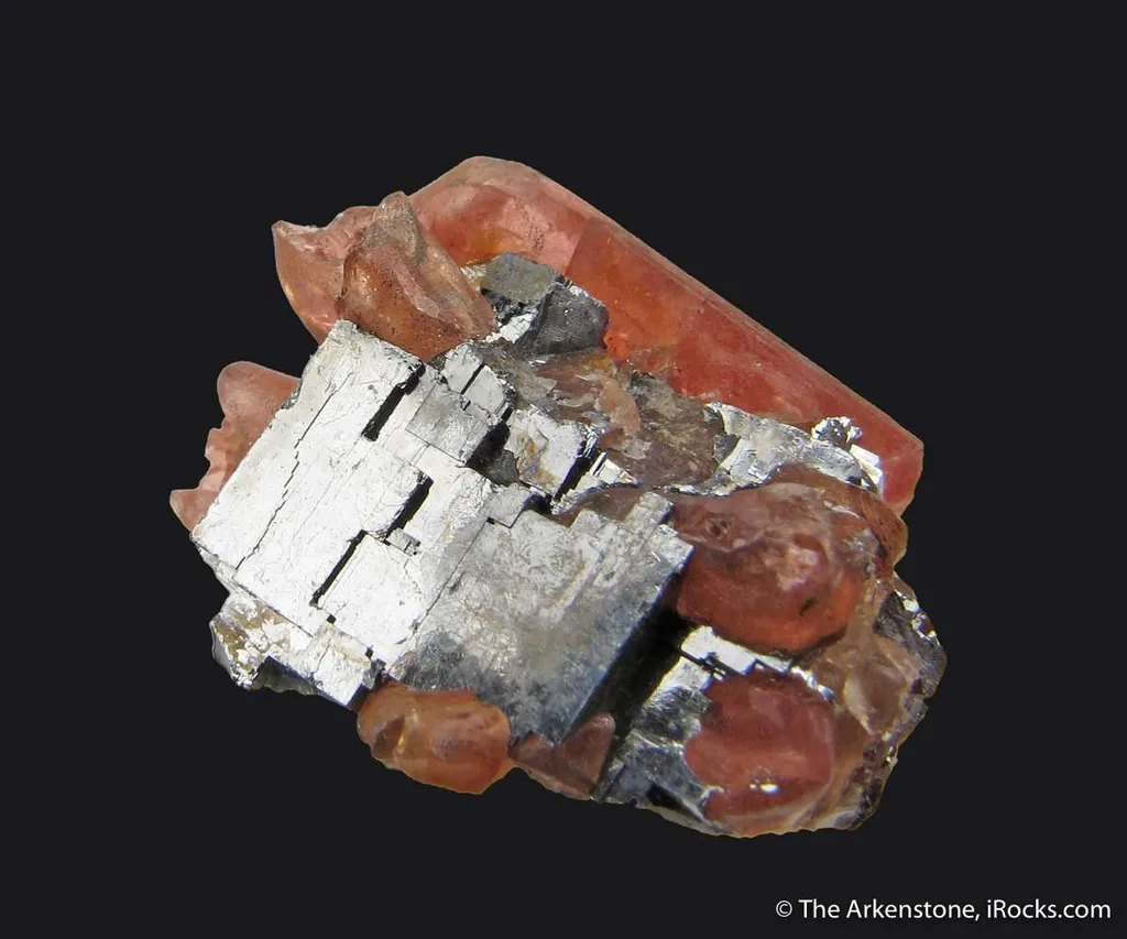 Bustamite on Galena - image 3