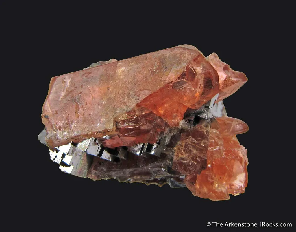 Bustamite on Galena - image 2