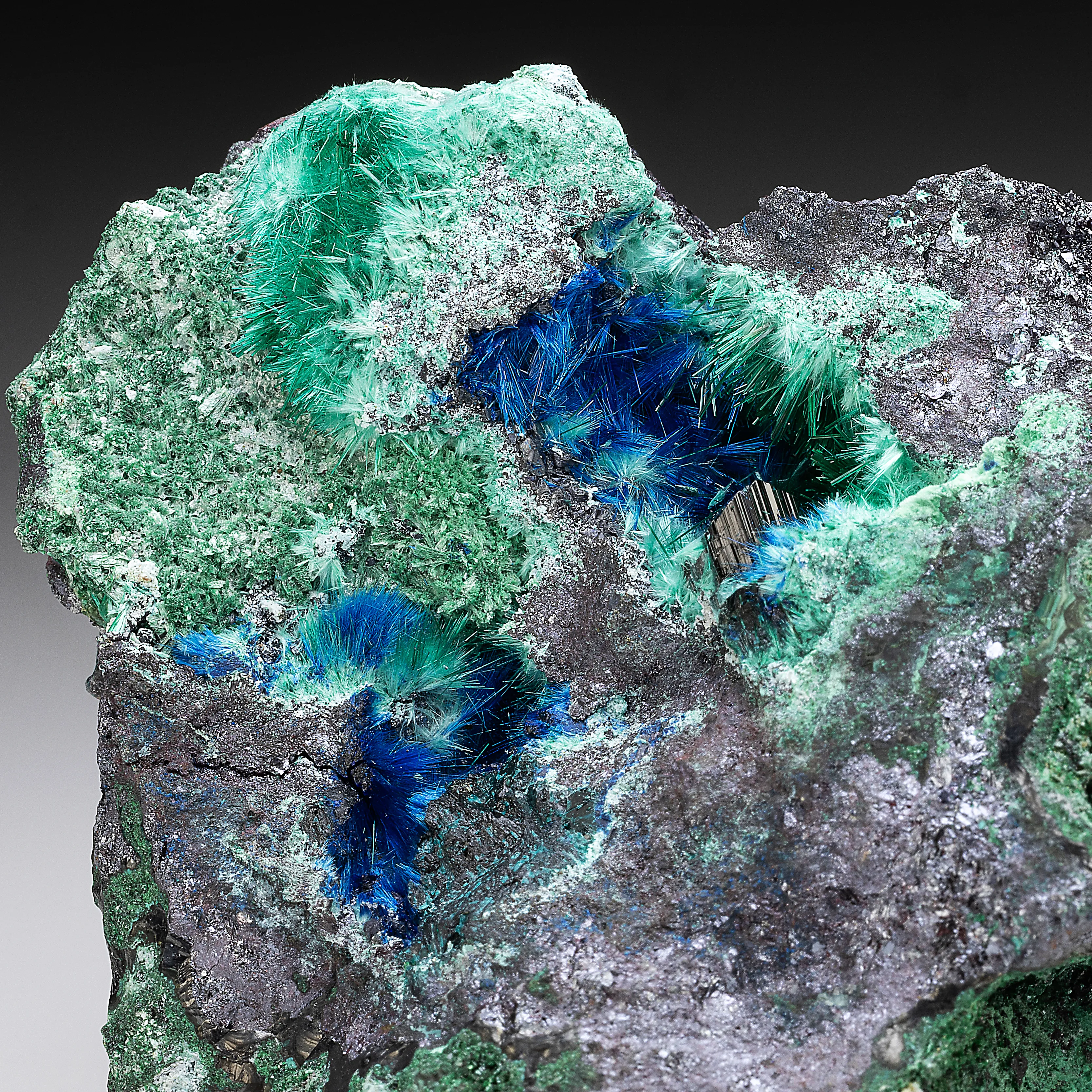 Buttgenbachite with Gerhardtite, Brochantite, Malachite & Cuprite - image 1