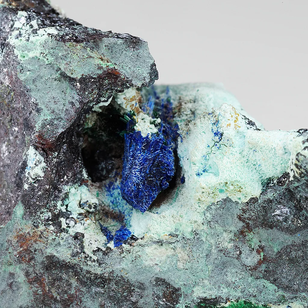 Buttgenbachite with Malachite, Cuprite image