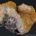 Cadmian and Cobaltian Smithsonite on Galena - image 5