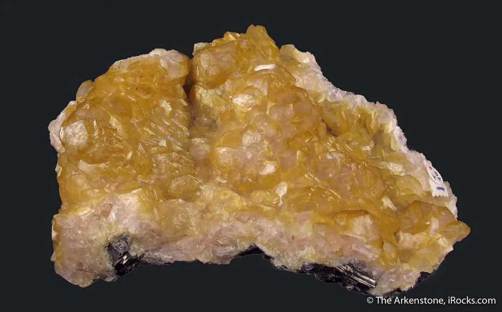 Cadmian and Cobaltian Smithsonite on Galena image