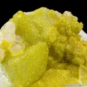 Cadmian Smithsonite on Calcite with Quartz - image 1
