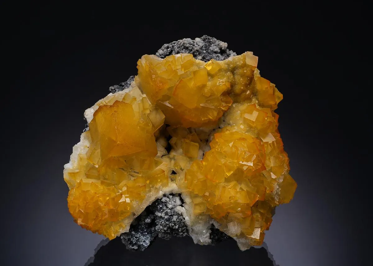Cadmium Smithsonite on Galena - image 1
