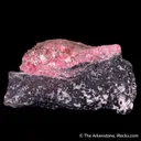 Cahnite with Marsturite on Rhodonite with Franklinite - image 4