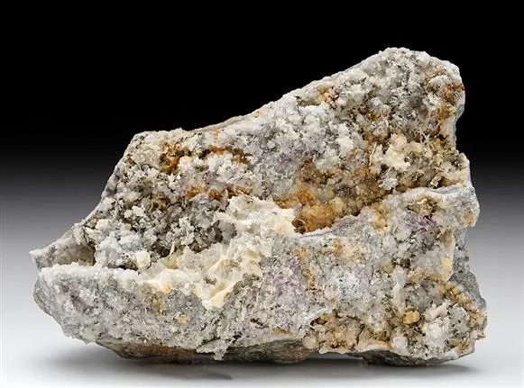 Calaverite with Fluorite and Quartz image