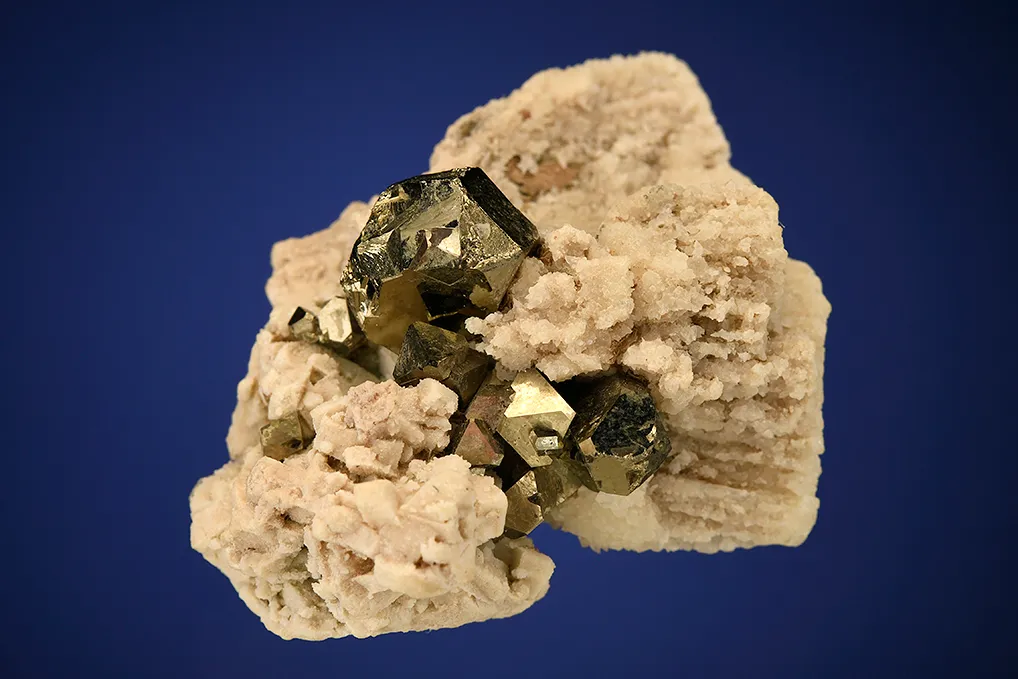 Calcite after Enargite with Pyrite - image 5