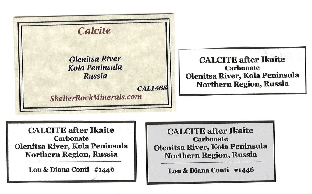 Calcite after IKAITE "Glendonite" - image 5