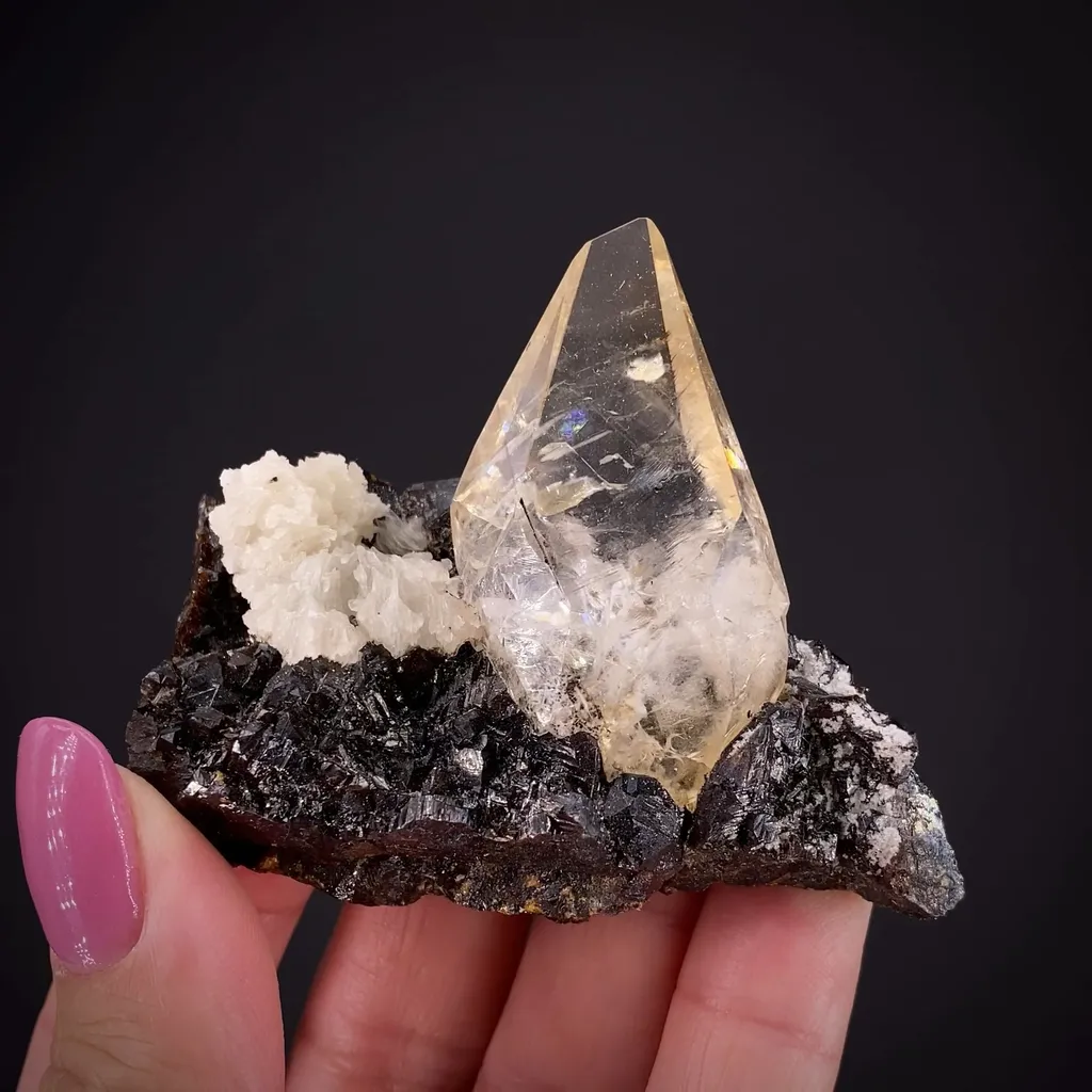 Calcite and Baryte on Sphalerite - image 2