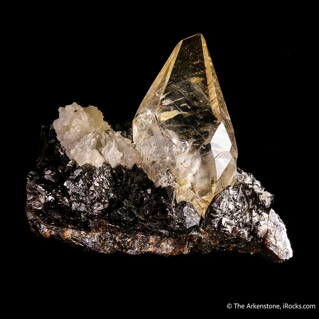 Calcite and Baryte on Sphalerite image