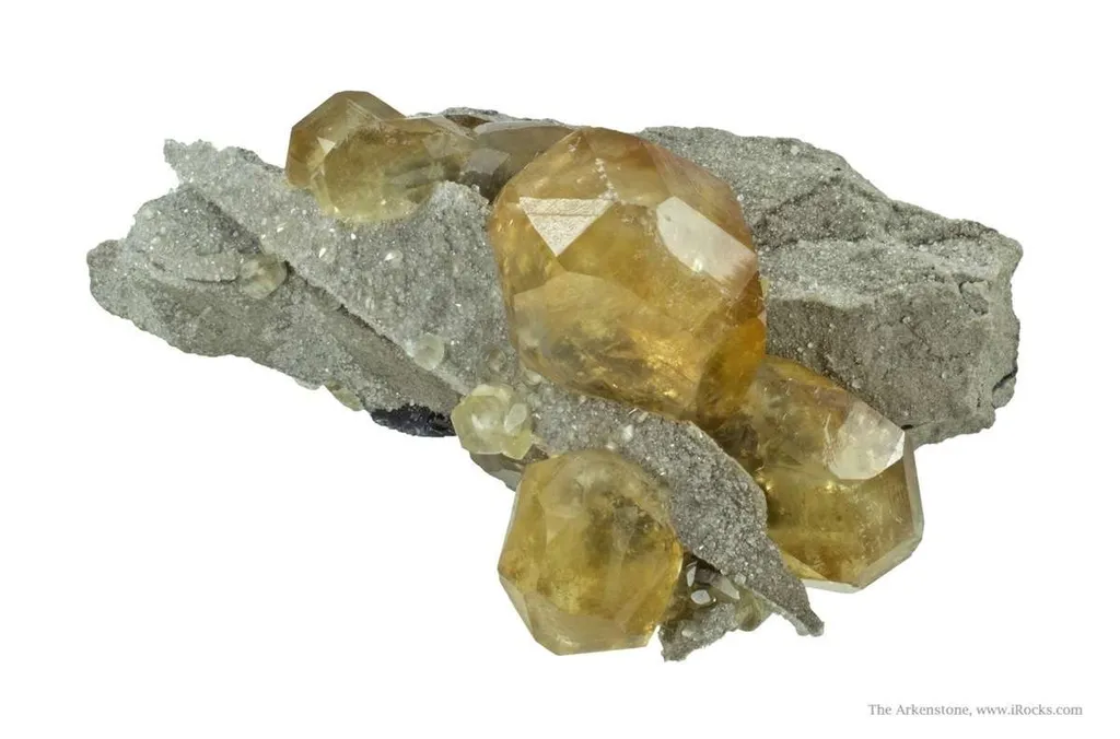 Calcite and Baryte on Ste. Genevieve Limestone With Fluorite - image 3