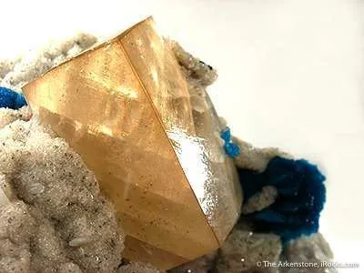 Calcite And Cavansite on Stilbite - image 2