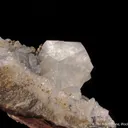 Calcite and Chalcopyrite, on Quartz - image 4