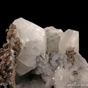 Calcite and Chalcopyrite, on Quartz - image 6