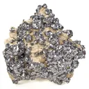 Calcite and Galena on Calcite (Cast) - image 3