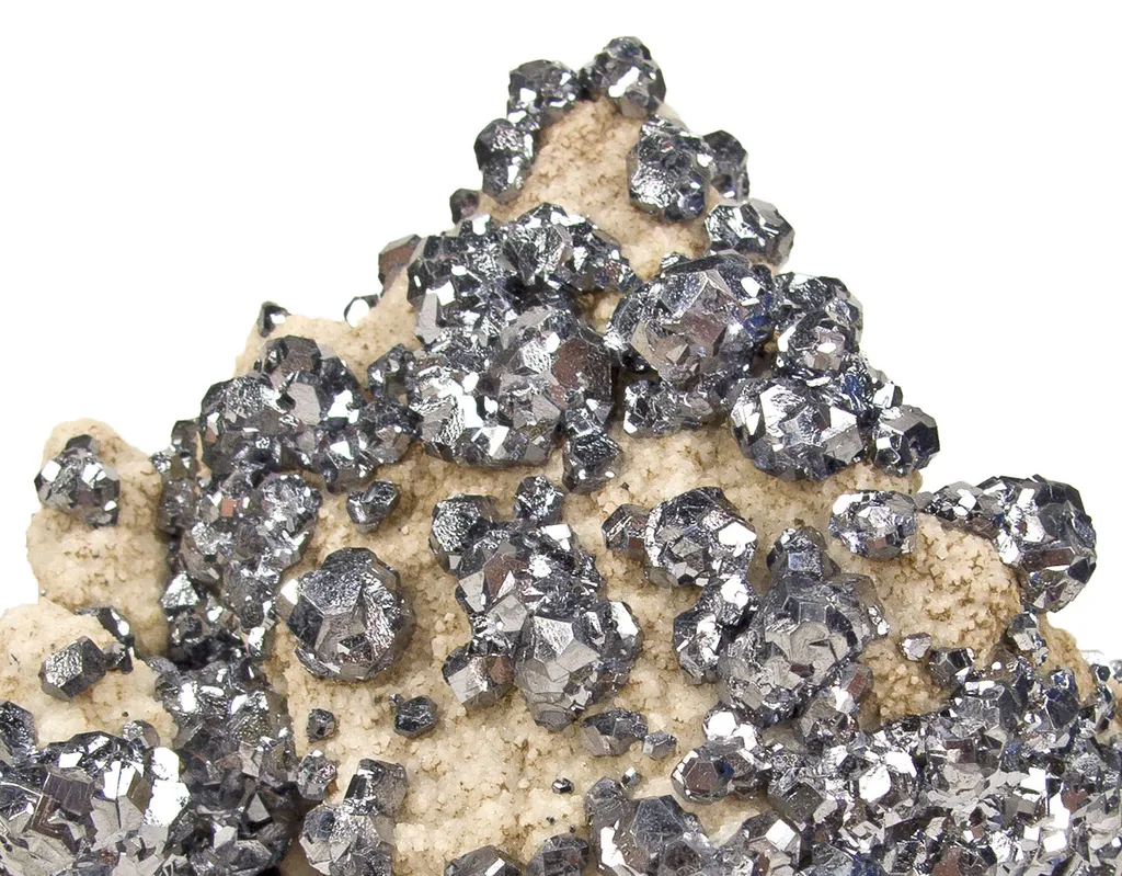 Calcite and Galena on Calcite (Cast) - image 4