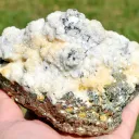 Calcite and Pyrite 3280 grams - Cavnic Mine, Cavnic, Maramureș County, Romania - image 4