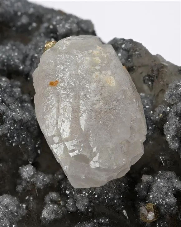 Calcite and Pyrite on Quartz image