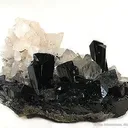 Calcite and Quartz With Ilvaite - image 1
