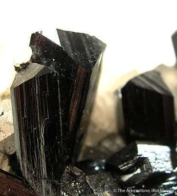 Calcite and Quartz With Ilvaite - image 2