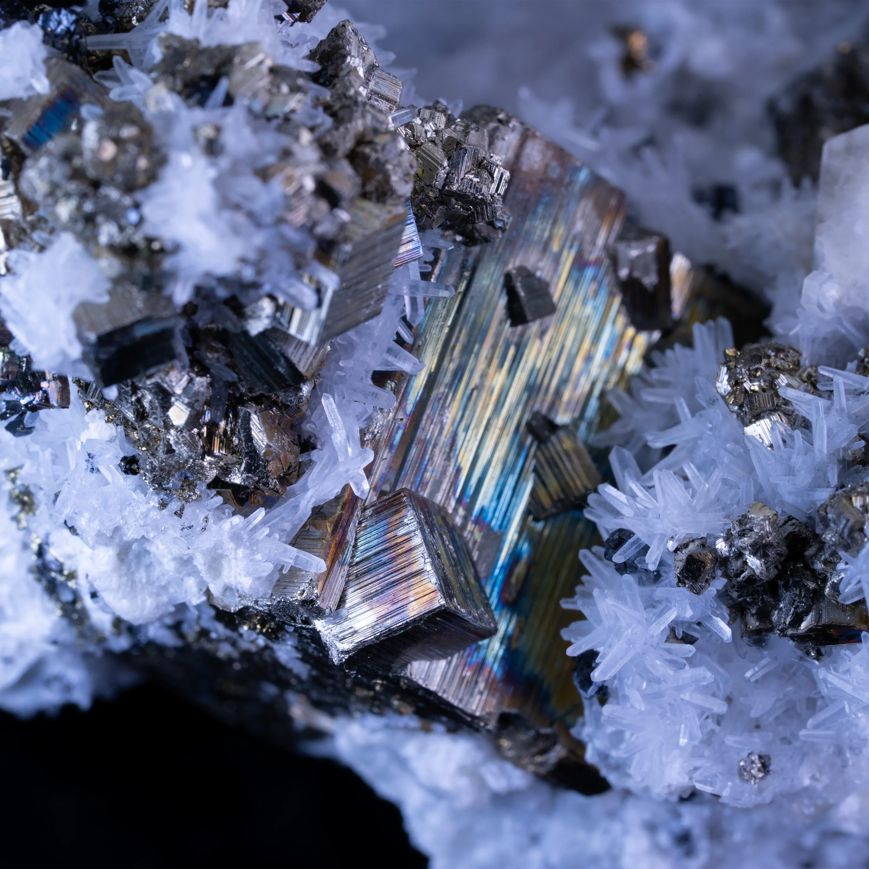 Calcite, Apatite, Quartz & Pyrite - Peru - image 10