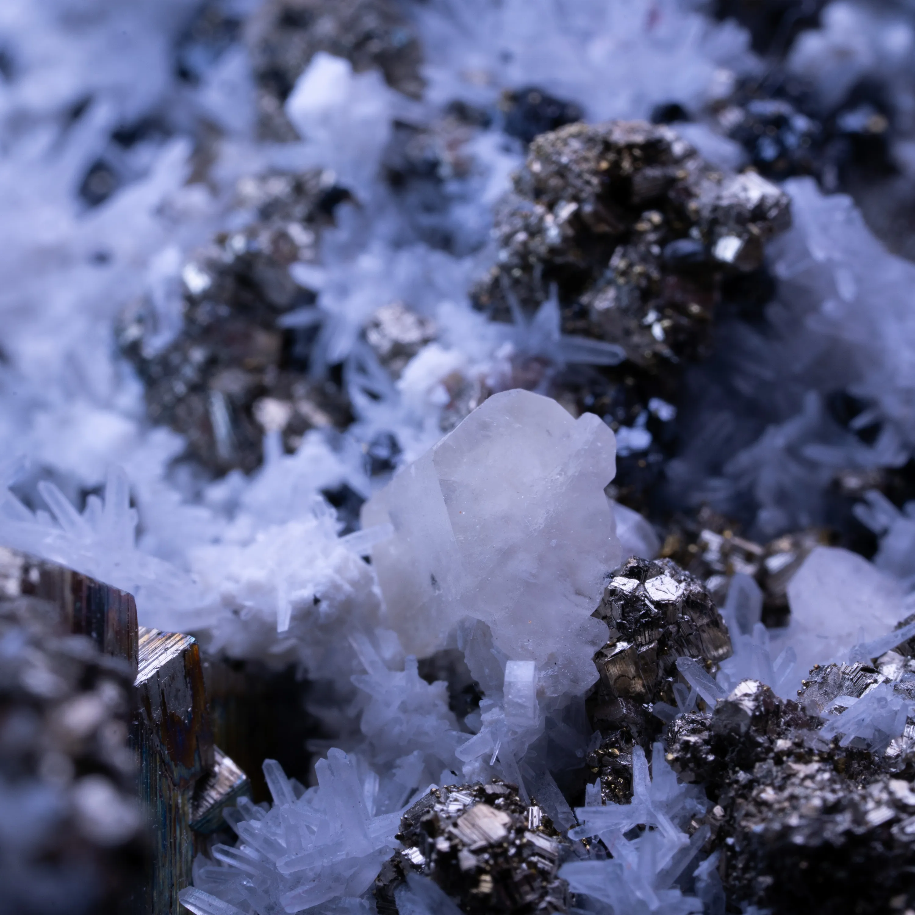 Calcite, Apatite, Quartz & Pyrite - Peru - image 5