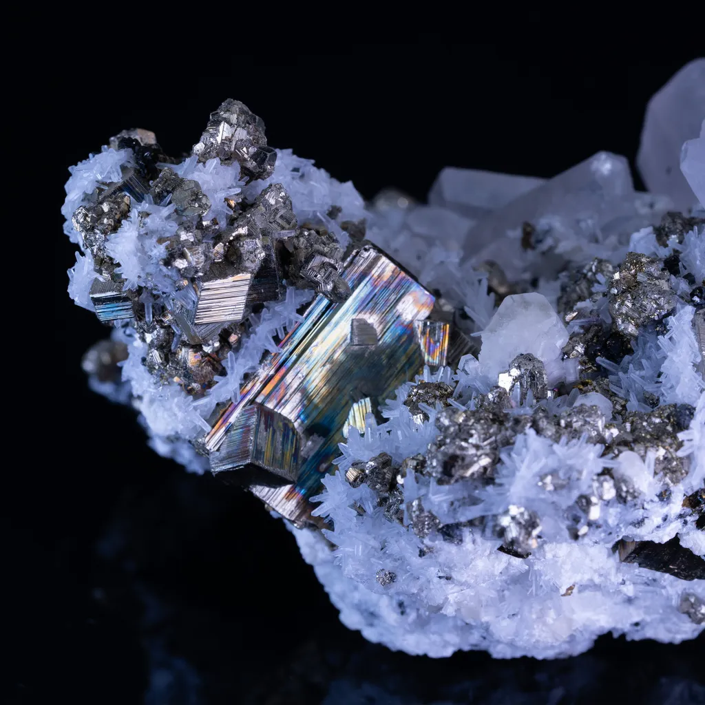 Calcite, Apatite, Quartz & Pyrite - Peru image