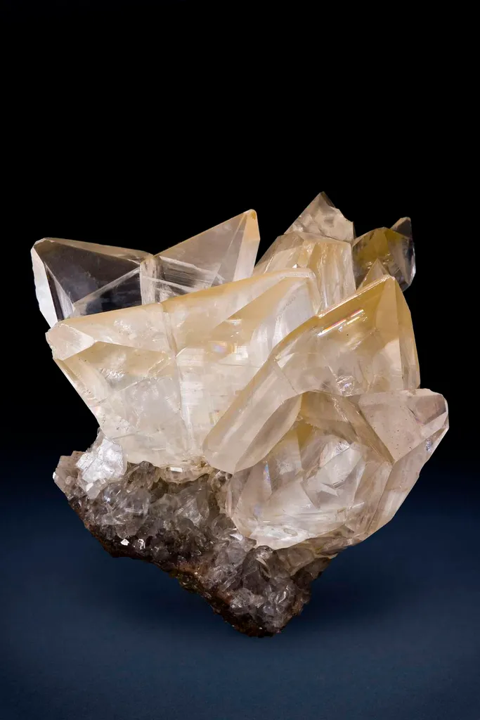 Calcite Butterfly Twins on Matrix image