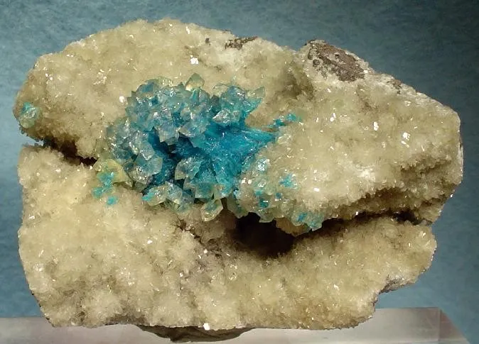 Calcite, Cavansite, Stilbite-Ca image