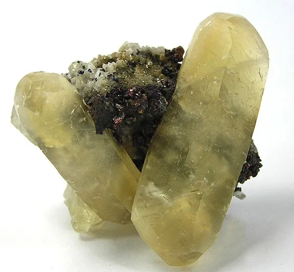 Calcite, Chalcopyrite image