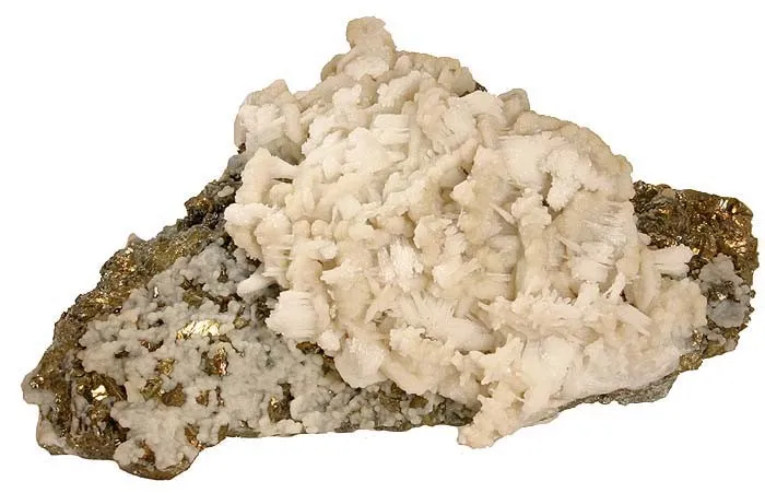 Calcite, Chalcopyrite, Quartz image