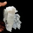 Calcite Coated Crystal on MM Quartz Natural Mineral Specimen - image 4