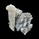 Calcite Coated Crystal on MM Quartz Natural Mineral Specimen - image 2