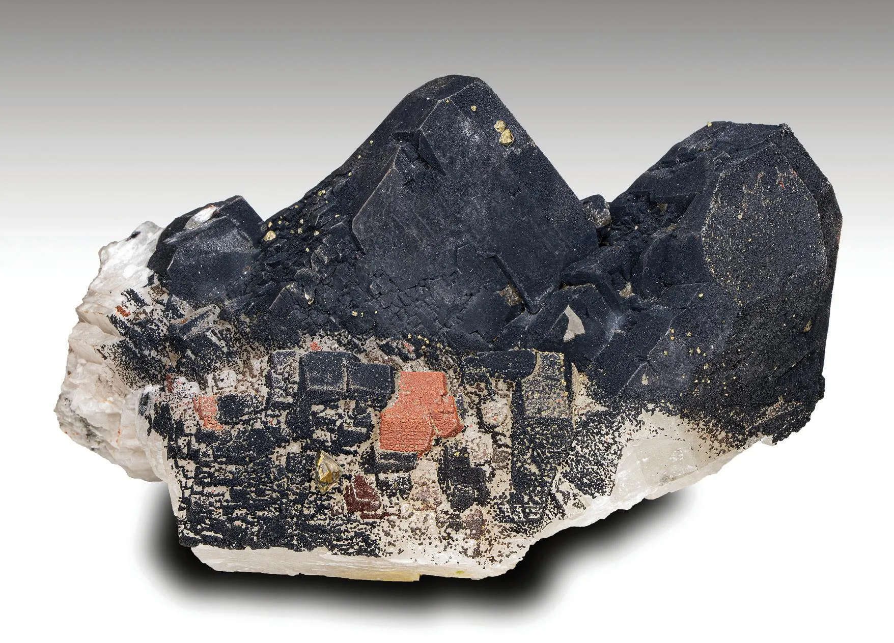 Calcite coated with Hematite - image 1