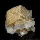 Calcite coated with Pyrite - image 1
